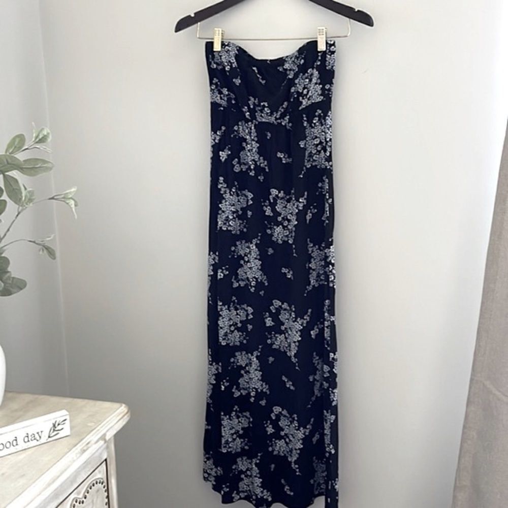 Old Navy Strapless Rayon Floral‎ Dress. Size Small Petite